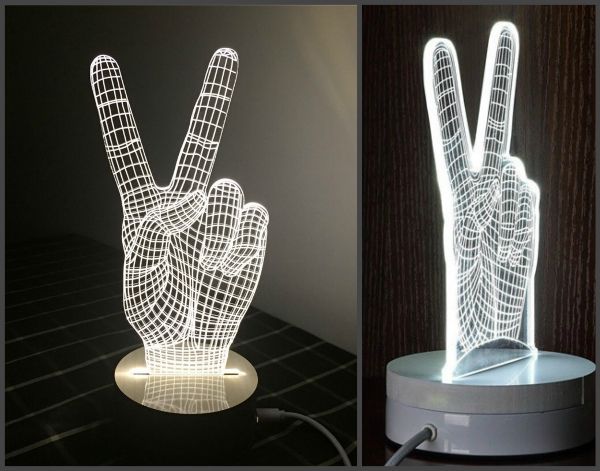 3D настольный ночник Рука интернет магазин