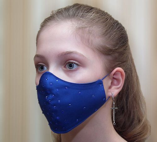 Модная защитная маска «Сапфировая россыпь»