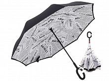 Умный зонт наоборот Umbrella Белая газета фото