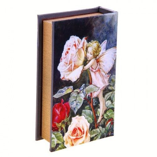 Сейф книга "Голландские розы" 21 см с ключом, шелк картинки фото 2