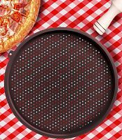Коврик-форма для пиццы перфорированный, круглый d35 см фото