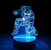 3D светильник "Железный человек" фото