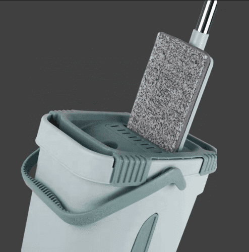 Комплект для уборки "Scratch Mop" самоочищающаяся швабра и ведро с отжимом фото 7