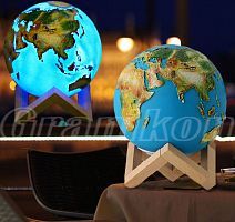 Светильник ночник 3D шар «Свет океана» 16 цветов, пульт фото