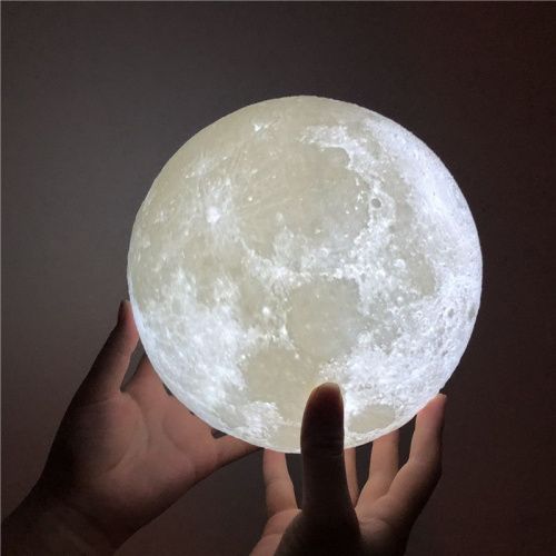Лампа ночник в форме Луны, Lampa d- 20 см. фото 14
