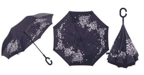 Умный зонт наоборот Umbrella Сакура картинки фото 6