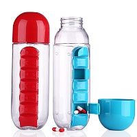 Бутылка с органайзером для таблеток Pill Vitamin фото