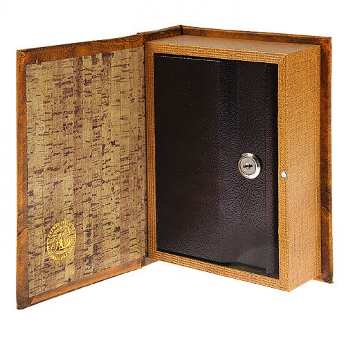 Сейф-книга с замком на ключ "Мона Лиза", обтянута кожей картинки фото 3