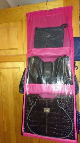 Органайзер для хранения сумок розовый картинки фото 16