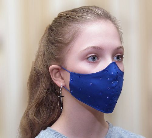 Модная защитная маска «Сапфировая россыпь» фото 3