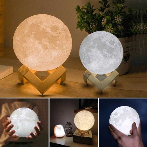 Лампа ночник в форме Луны Moon Lamp 20 см фото 13