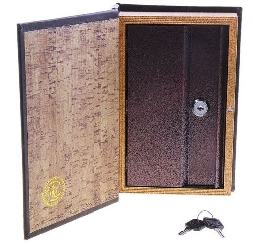 Сейф книга "Карта Колумба" с ключом 24х16х5, кожаный переплет картинки фото 3