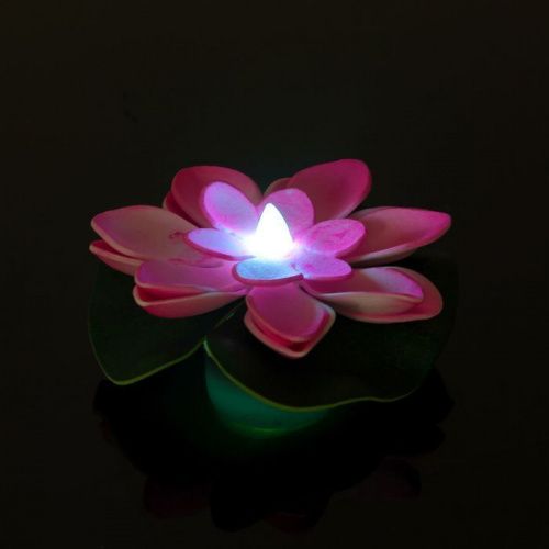 Декор световой "Лилия" 10 см с датчиком прикосновения с водой, цвета МИКС картинки фото 4