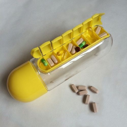Бутылка с органайзером для таблеток Pill Vitamin картинки фото 7