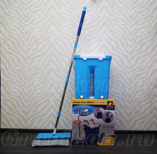 Комплект для уборки полов Flat Mop синее картинки фото 16