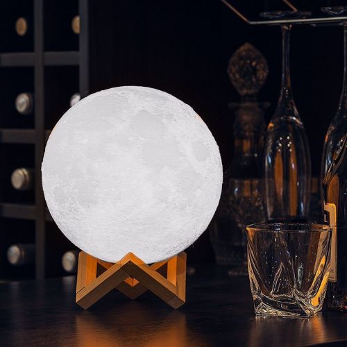 Светильник ночник Луна 24 см с пультом управления картинки фото 3