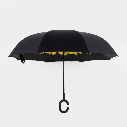 Умный зонт наоборот Umbrella жёлтый цветок картинки фото 6