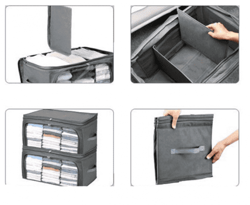 Удобный короб кофр для хранения одежды 58 х 36 х 30 см картинки фото 7