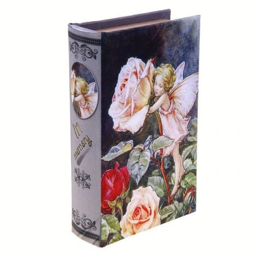 Сейф книга "Голландские розы" 21 см с ключом, шелк картинки
