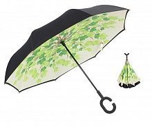 Умный зонт наоборот Umbrella Листья фото
