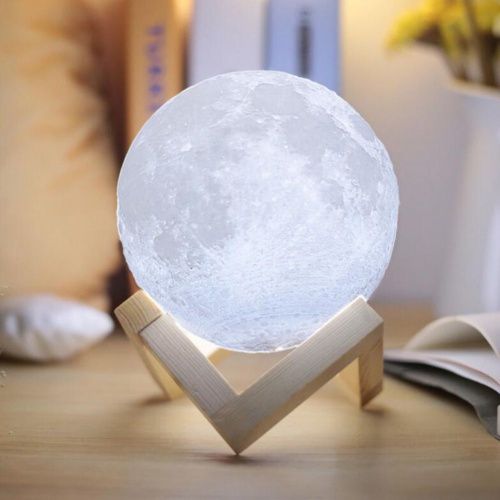 Лампа ночник в форме Луны, Lampa d- 20 см. фото 16