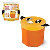 Короб-пуфик для игрушек 30х30х30 см Valiant оранжевый фото