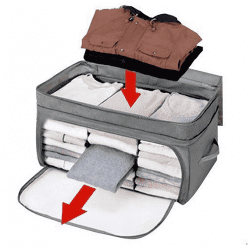 Удобный короб кофр для хранения одежды 58 х 36 х 30 см картинки
