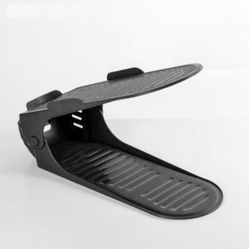 Регулируемая удлиненная подставка для обуви чёрная картинки фото 3