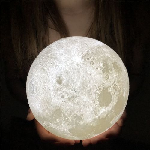 Лампа ночник в форме Луны Moon Lamp 20 см фото 8