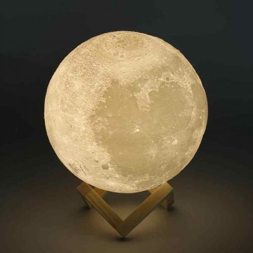 Лампа ночник в форме Луны, Lampa d- 20 см. фото 4