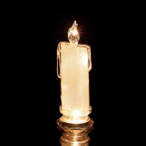 Свеча светодиодная "Романтик", 19 см, цвет белый, прозрачная картинки фото 3