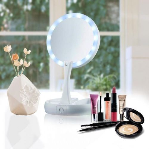 Зеркало для макияжа складное с подсветкой My Fold Away Mirror картинки фото 10