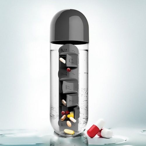 Бутылка с органайзером для таблеток Pill Vitamin картинки фото 5