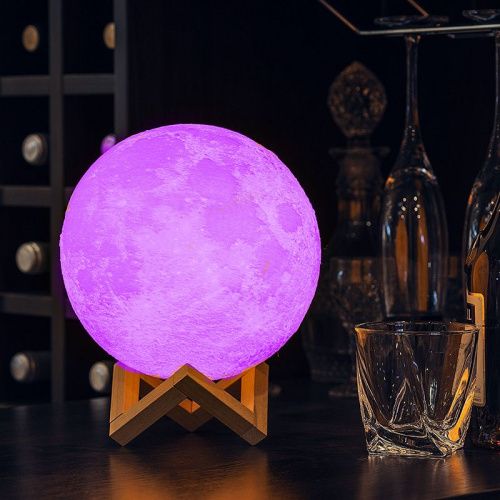 Светильник ночник Луна 24 см с пультом управления картинки фото 8