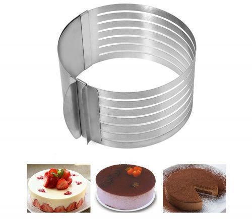 Регулируемая форма для нарезки коржей торта 16–20 см картинки фото 9
