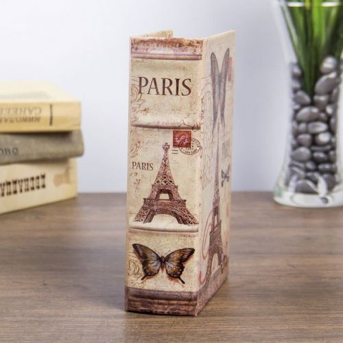 Сейф-книга  "Париж" обложка кожа на замке картинки фото 2