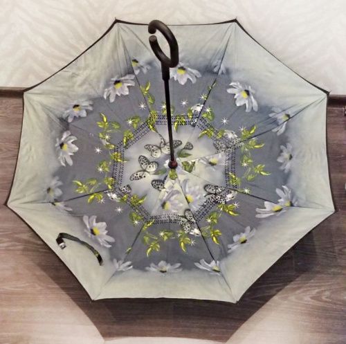 Умный зонт наоборот Umbrella Мотыльки картинки фото 4