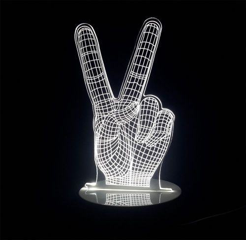 3D лампа "Рука" - объемный светильник картинки фото 6