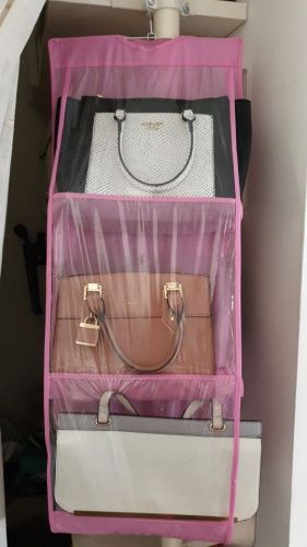 Органайзер для хранения сумок розовый картинки фото 10