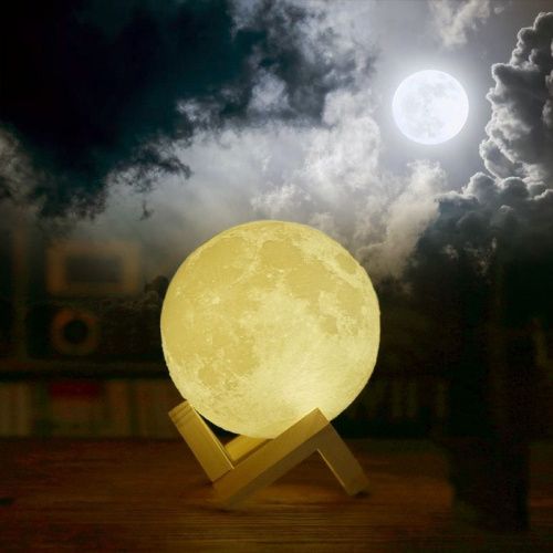Светильник ночник Луна 24 см с пультом управления картинки фото 10