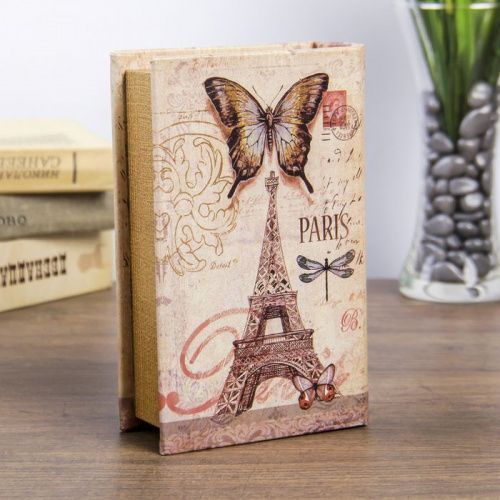 Сейф-книга  "Париж" обложка кожа на замке картинки фото 3