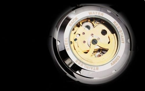 Часы наручные винтажные Скелетон Shenhua с автоподзаводом картинки фото 7