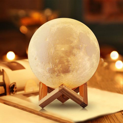 Лампа ночник в форме Луны, Lampa d- 20 см. фото 5