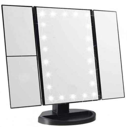 Зеркало косметическое с LED-подсветкой трехстворчатое Magnifying Mirror фото 5