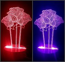 3D светильник "Розочки" фото