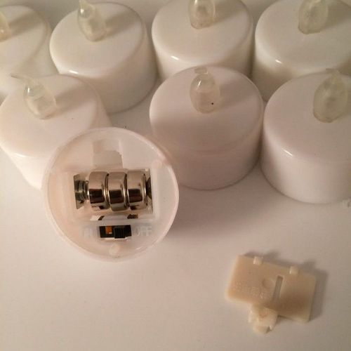 Комплект светодиодных электронных свечей - таблеток (24 штуки) картинки фото 3