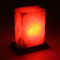 Светильник соляной "Рассвет" цельный кристалл, 1-2 кг фото