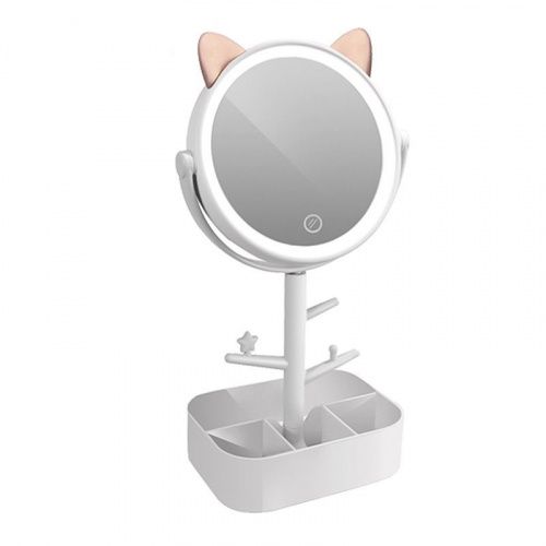 зеркало с подсветкой для макияжа «Белая кошка» картинки фото 5