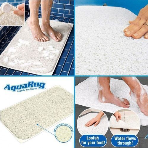 Антискользящий коврик для ванной на присосках Aqua Rug картинки фото 3