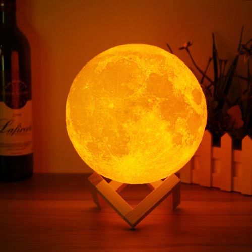 Лампа ночник в форме Луны, Lampa d- 20 см. фото 7